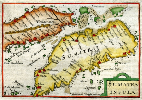 Sumatra en Malacca 1616 Bertius